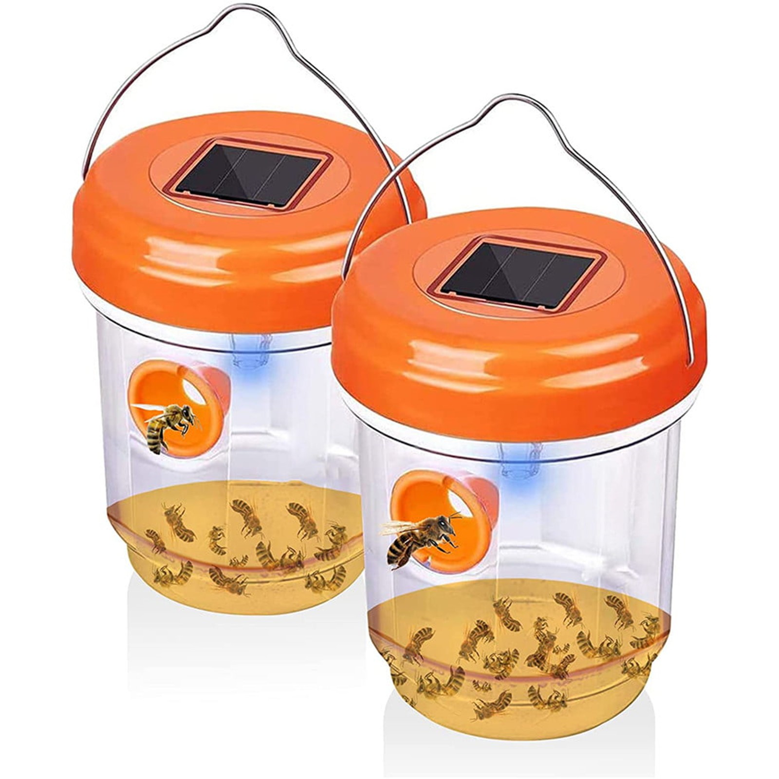 gbifzutdjp zevo flying insect trap for Hunting Trap Catcher Reusable Solar Powered Hanging for Outdoor